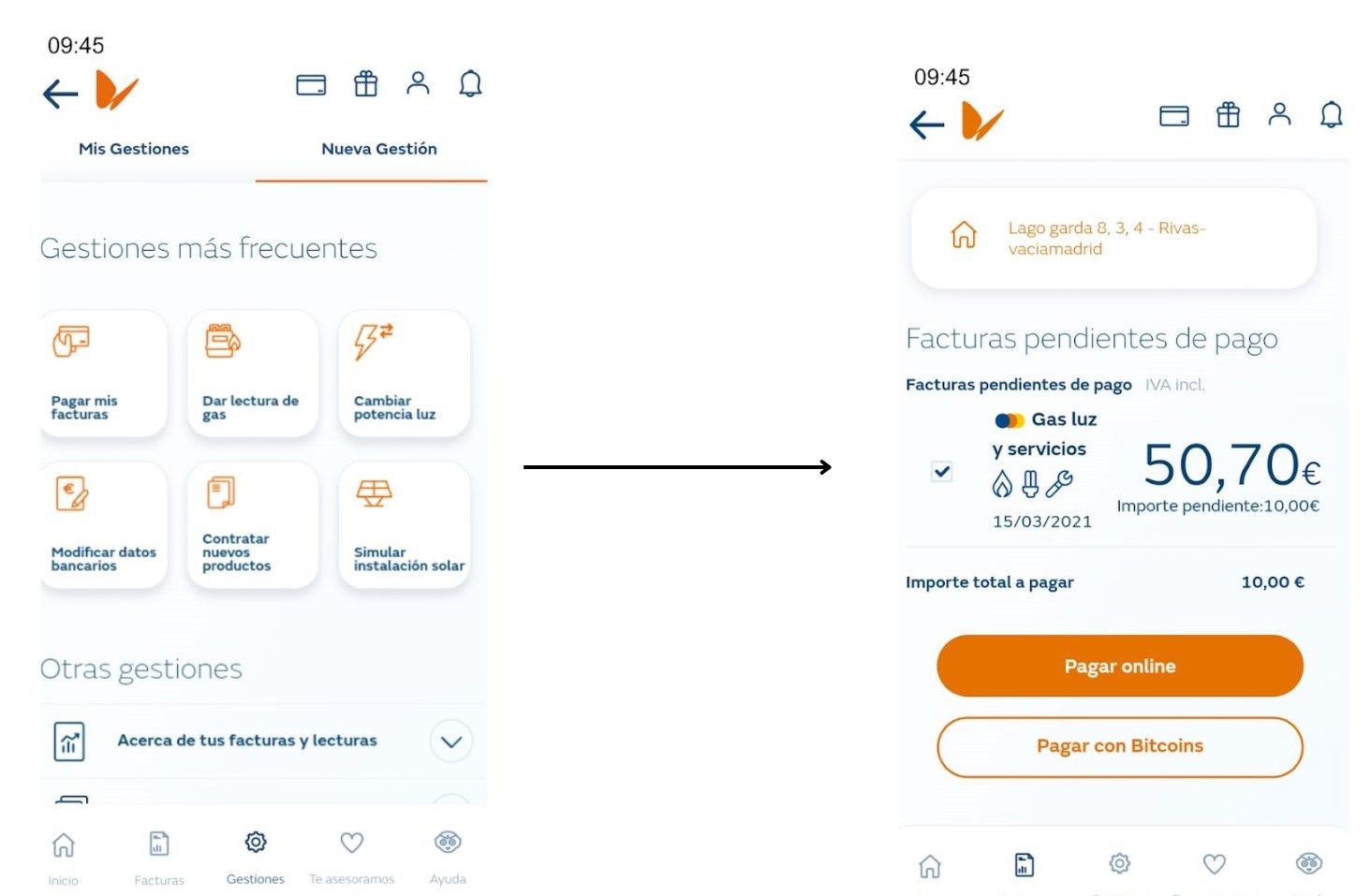 app Naturgy pago facturas