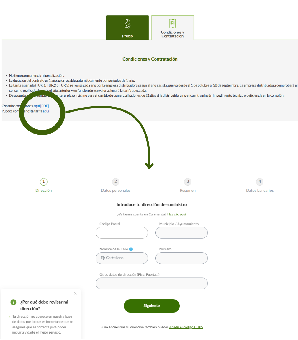 contratar TUR de Iberdrola por la web