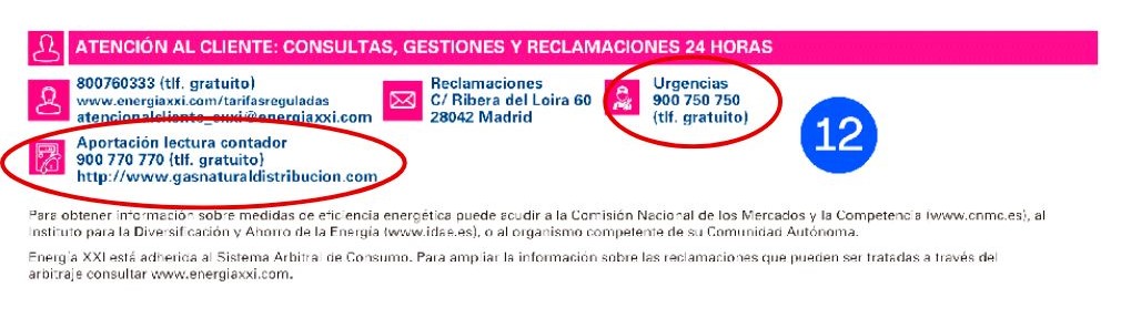 factura Energia XXI