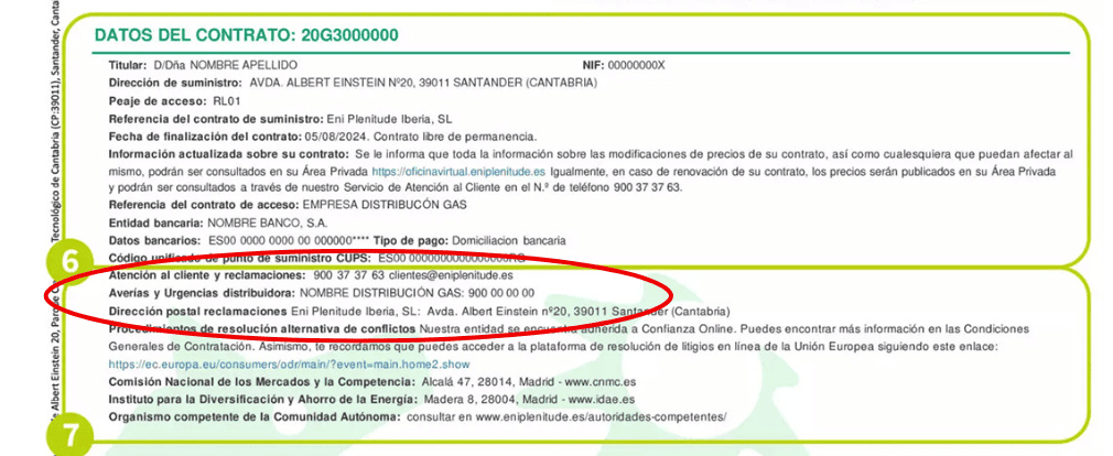 factura gas Plenitude