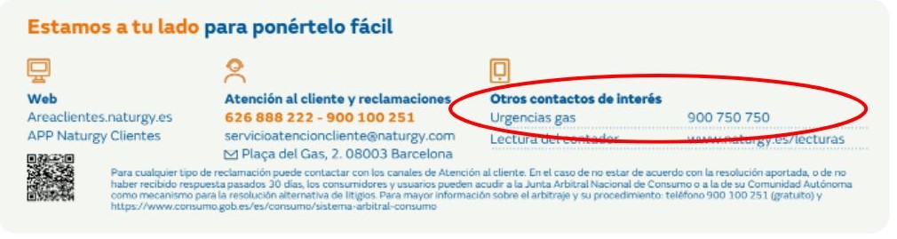 facturas área Naturgy