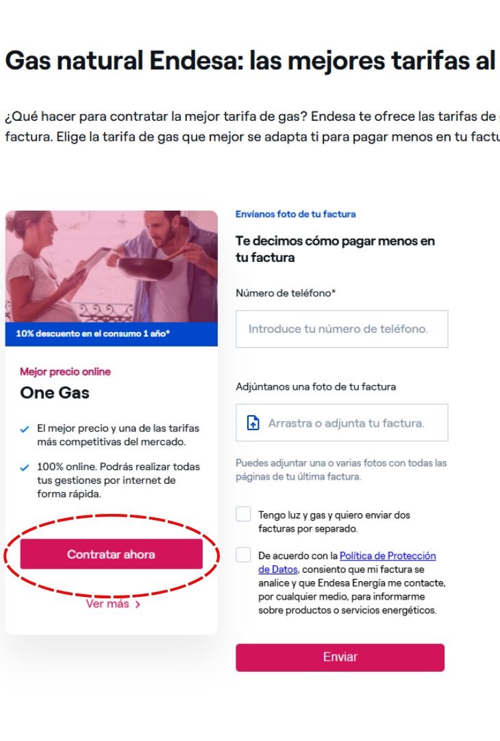 tarifas de gas Endesa