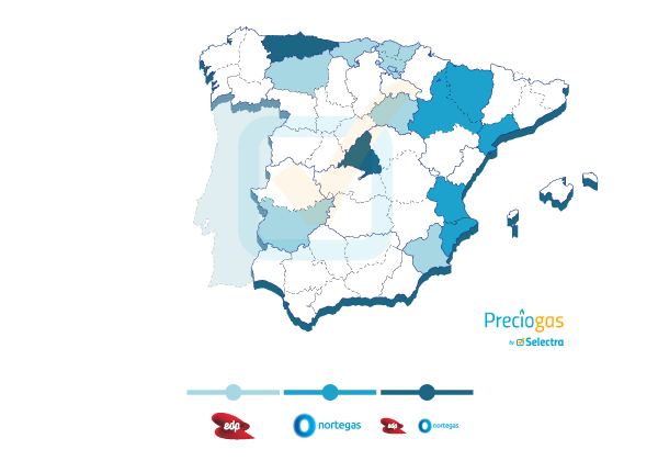 Distribución de EDP y Nortegas