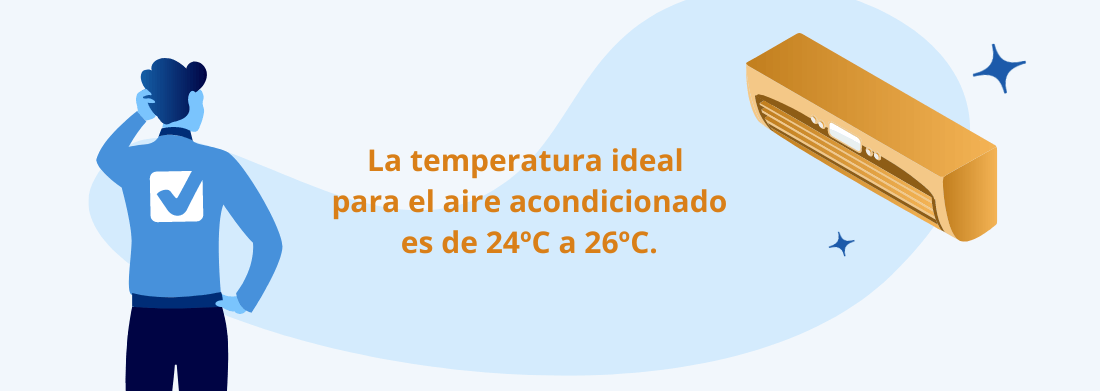 Temperatura ideal aire acondicionado