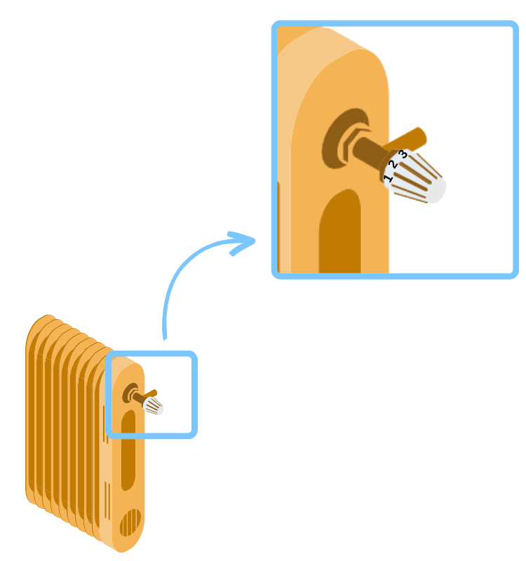 Válvula termostática del radiador png imágenes